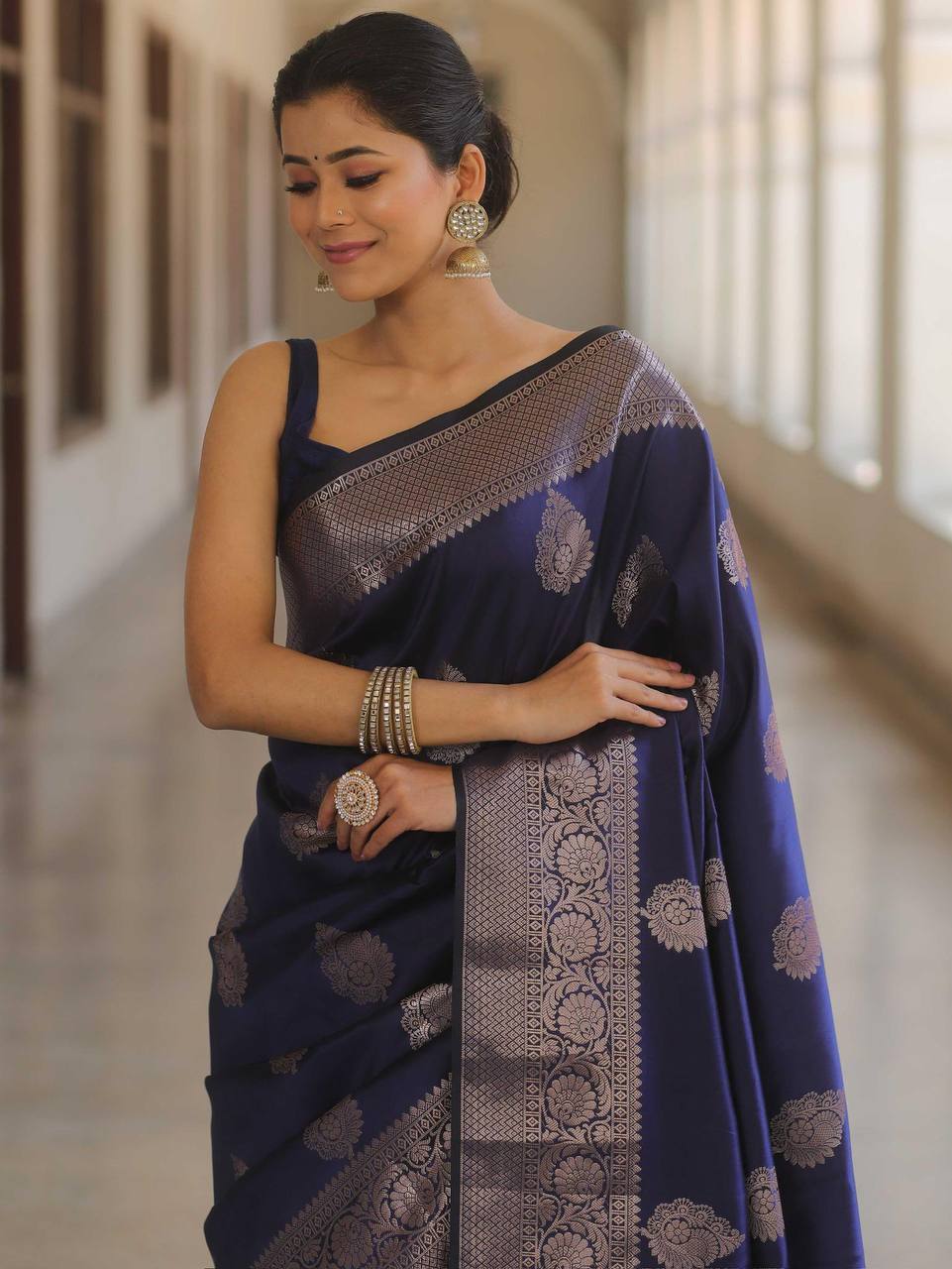 Exquisite Soft Lichi Silk Saree