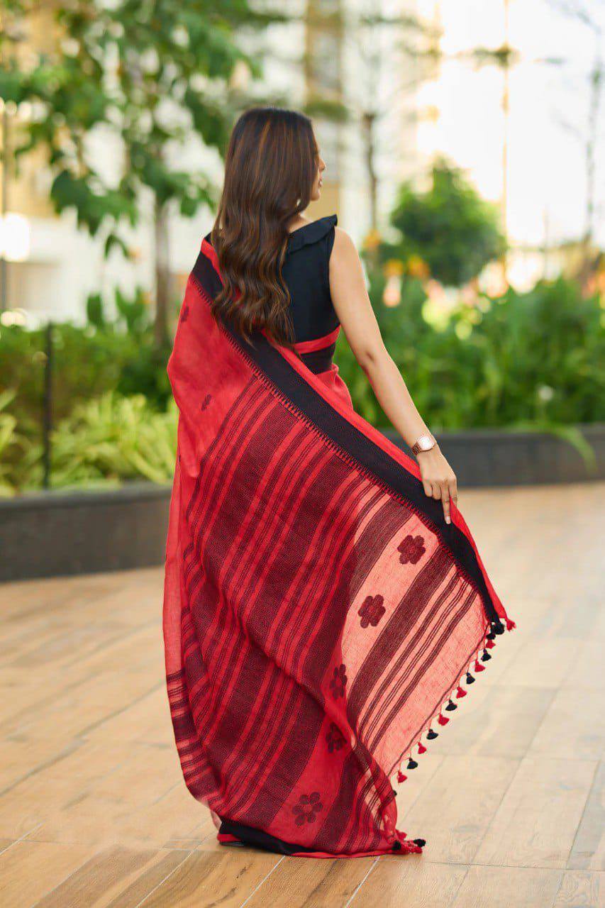 Soft Lilan Slab Jacquard Saree