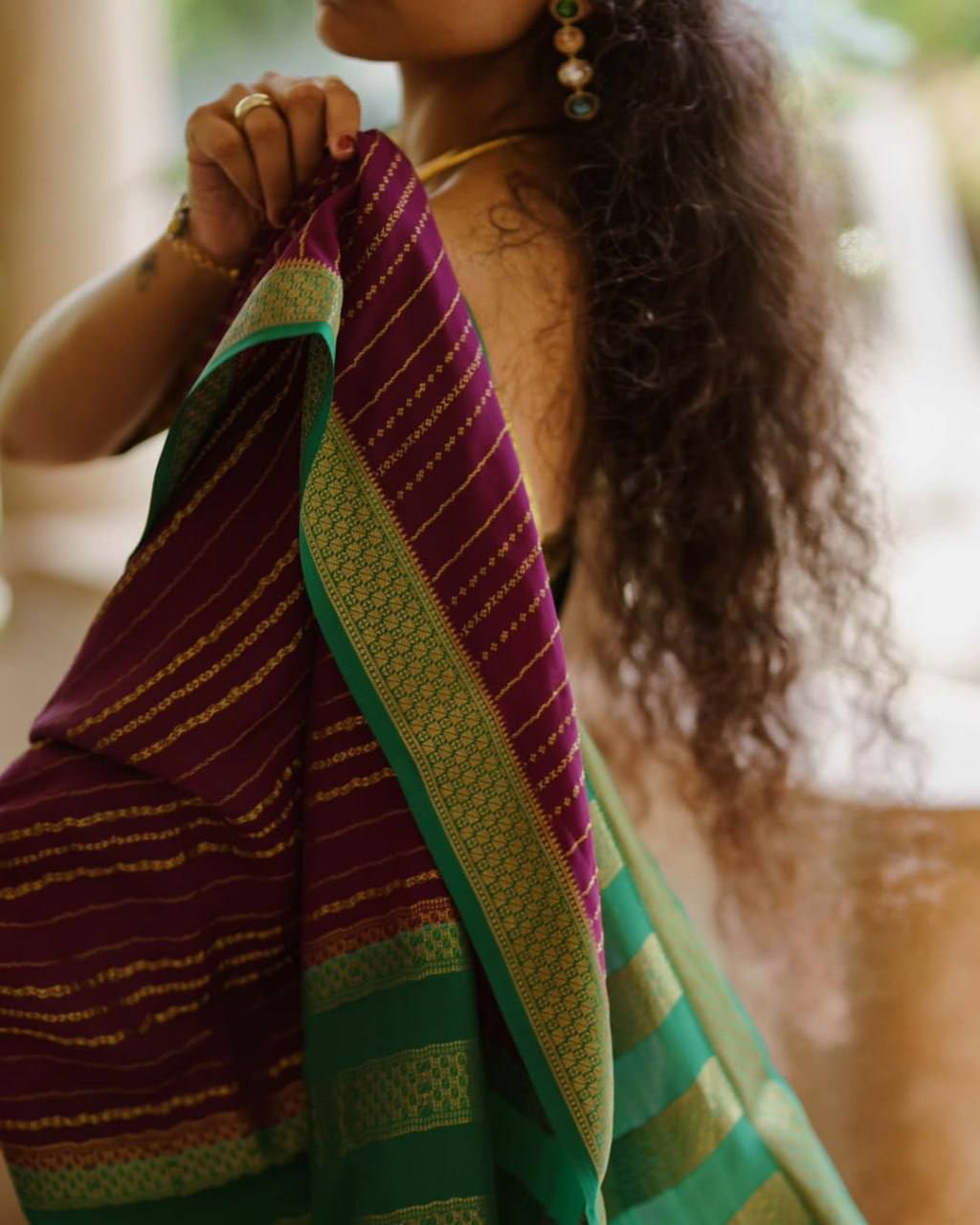 Soft Lichi Silk Saree