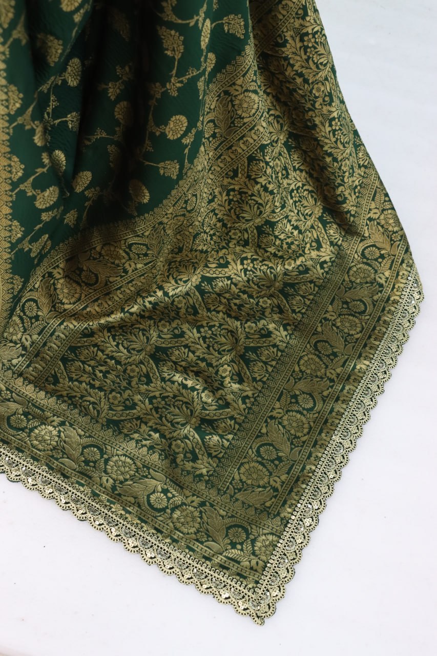 Banarasi Silk Saree Blouse For Wedding Wear