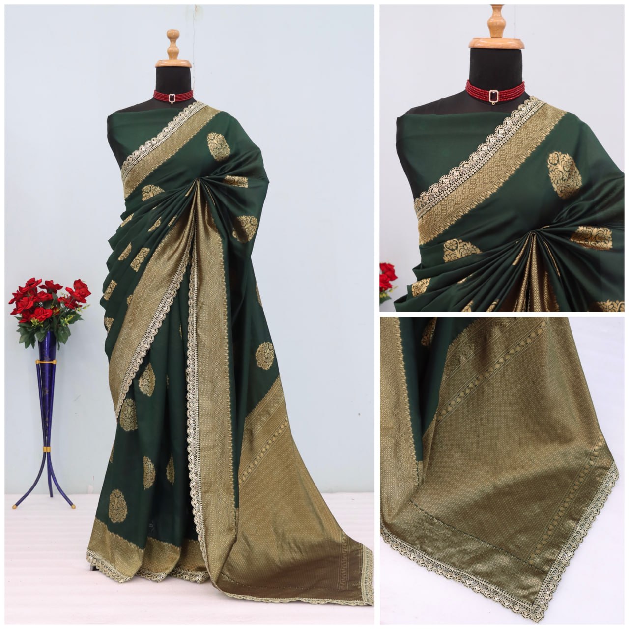 Wedding Wear Banarasi Silk Saree Blouse