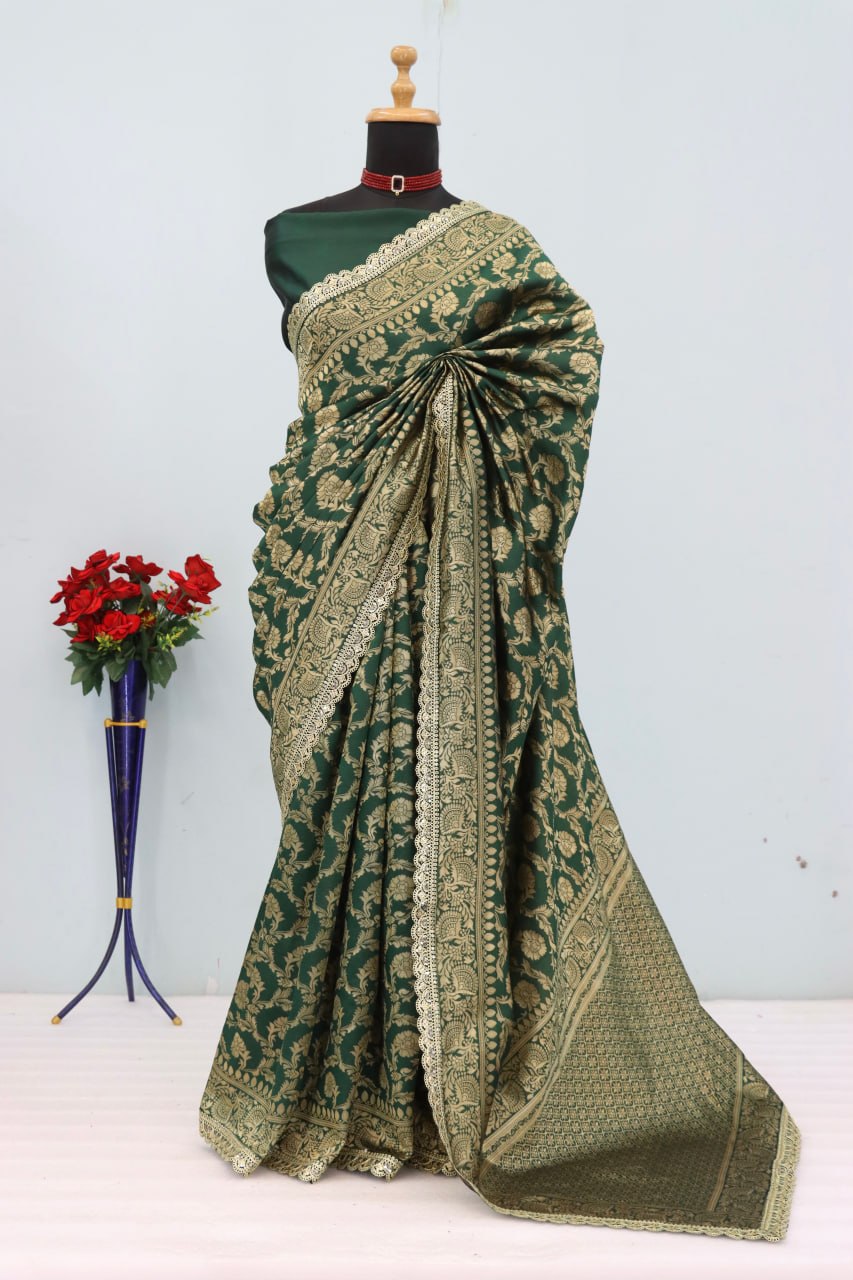 Latest Banarasi Silk Saree Blouse