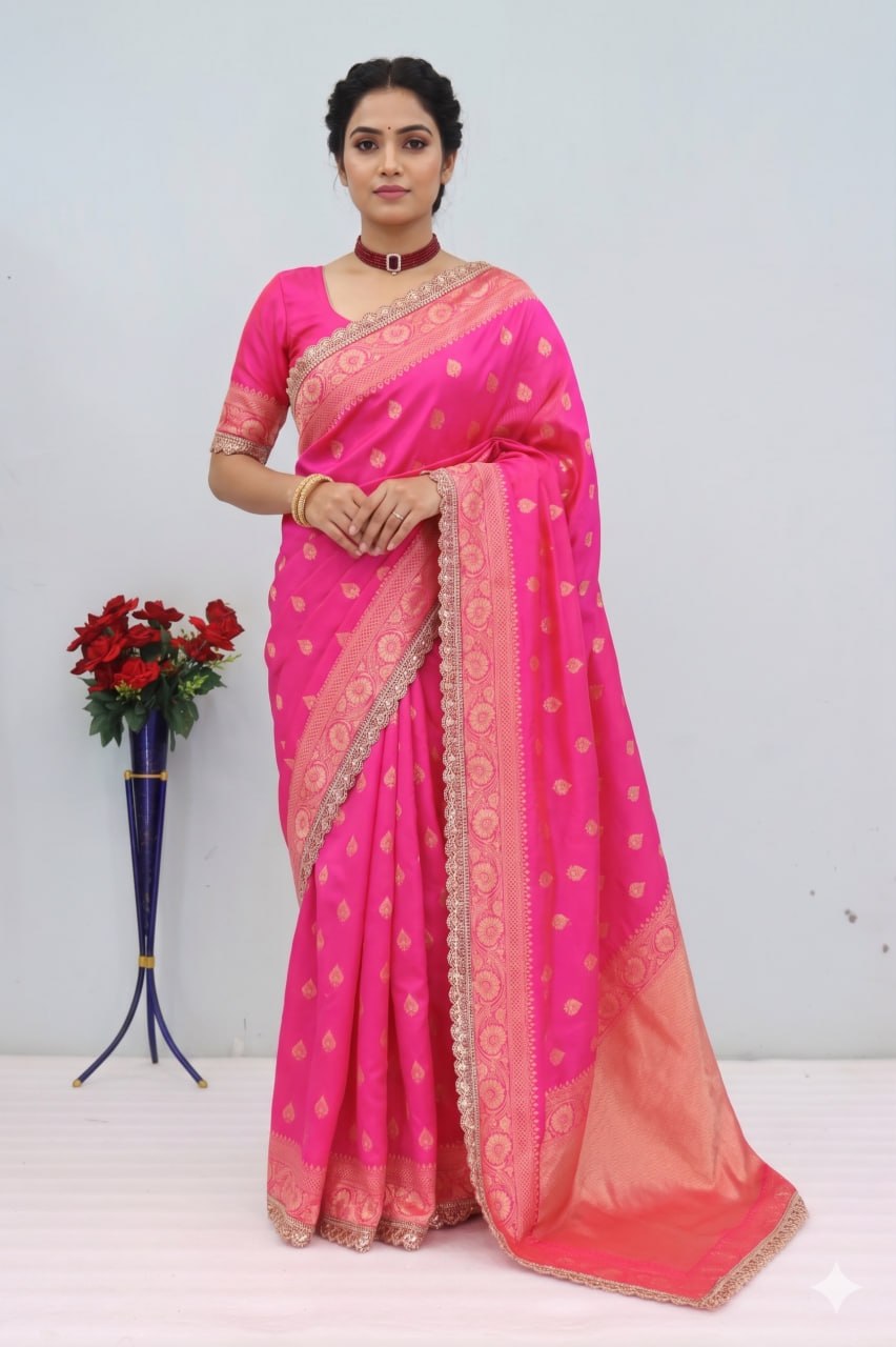 Designer Banarasi Silk Saree Blouse