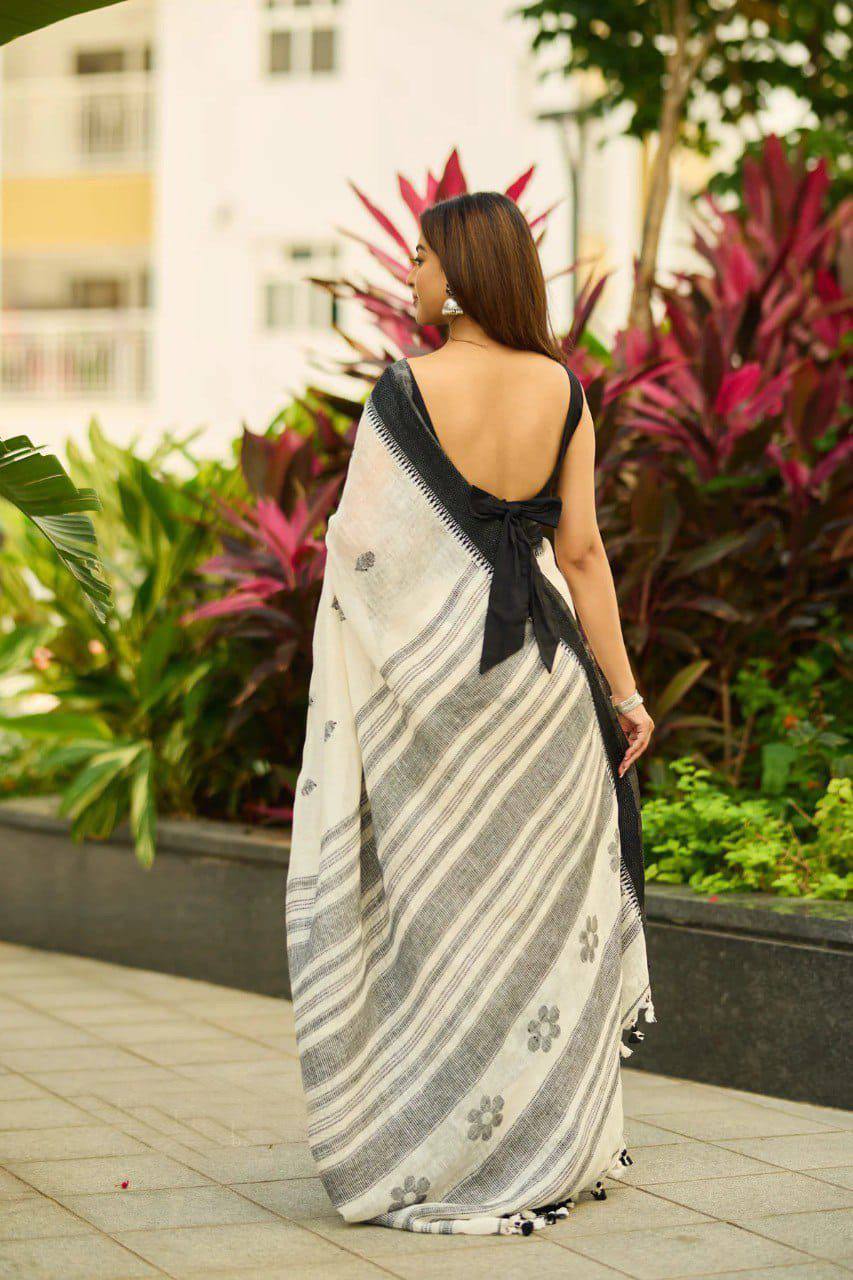 Soft Lilan Slab Jacquard Saree