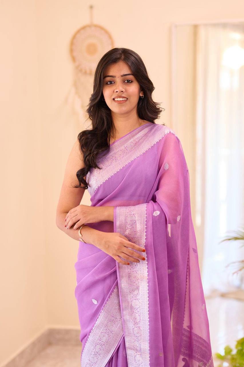 Purple Color Lilan Saree