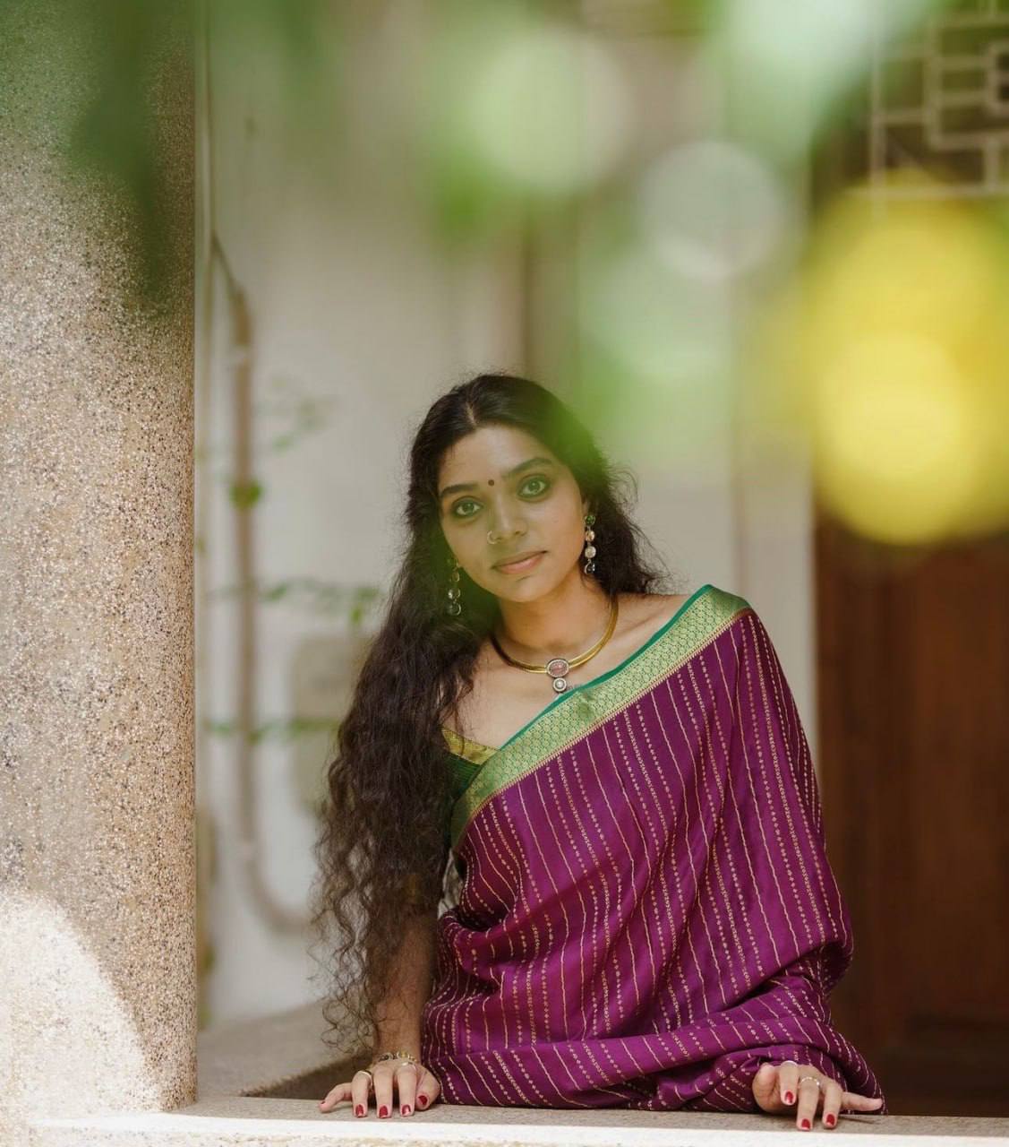 Soft Lichi Silk Saree