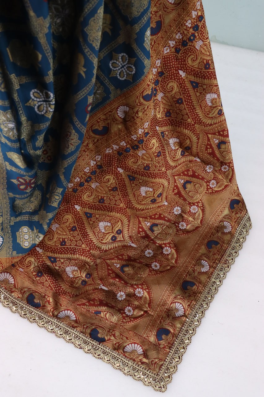Latest Banarasi Silk Saree Blouse