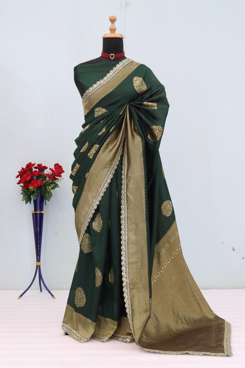 Wedding Wear Banarasi Silk Saree Blouse