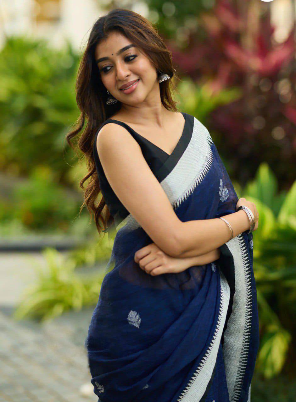 Soft Lilan Slab Jacquard Saree