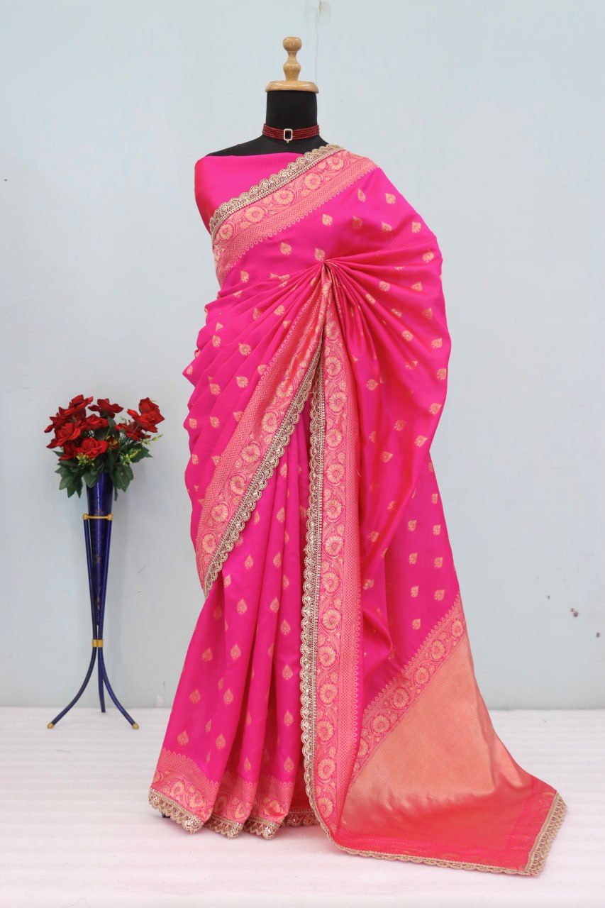 Designer Banarasi Silk Saree Blouse
