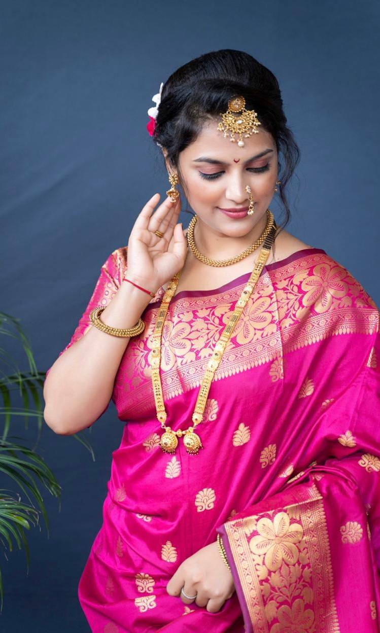 Banarasi Silk Jacquard Saree Blouse