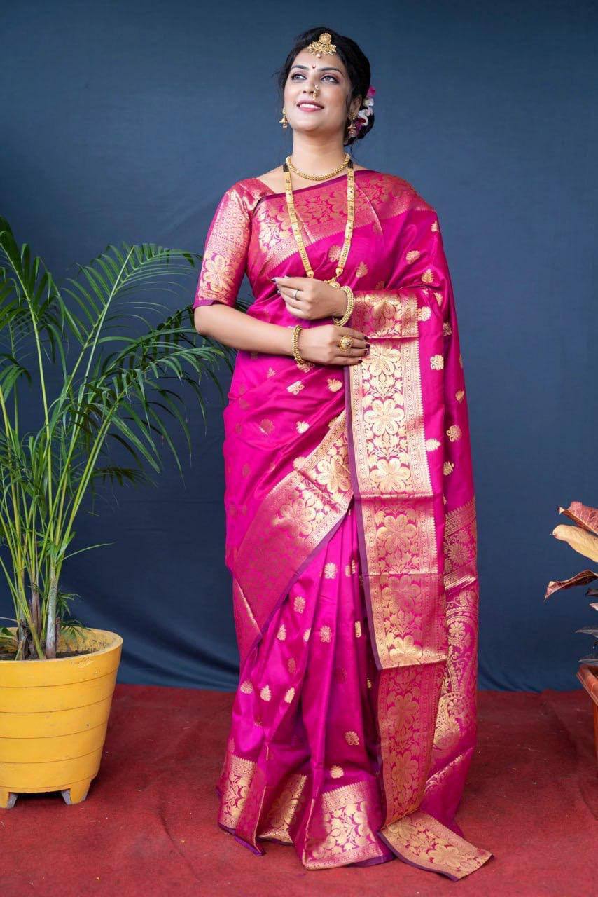 Banarasi Silk Jacquard Saree Blouse