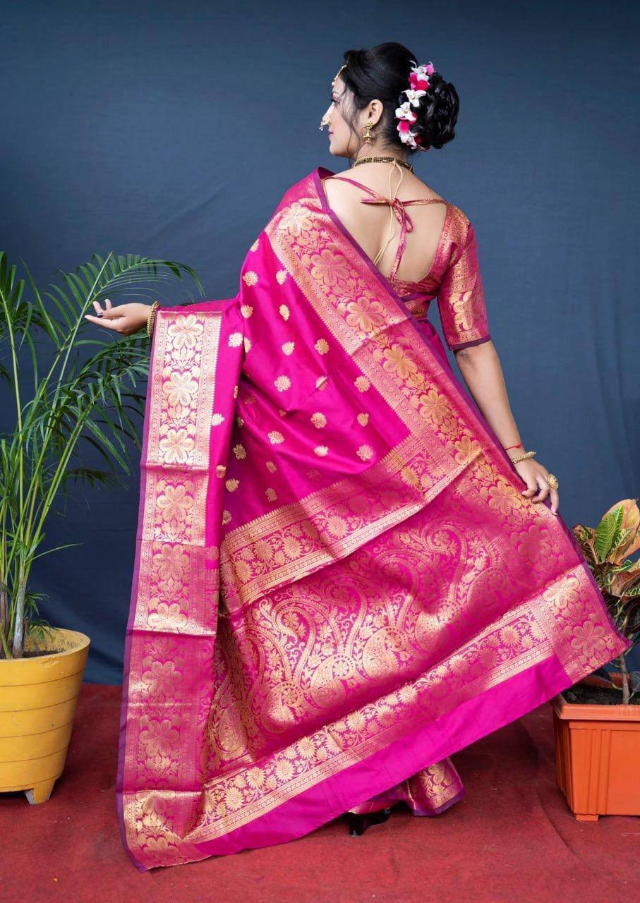 Banarasi Silk Jacquard Saree Blouse