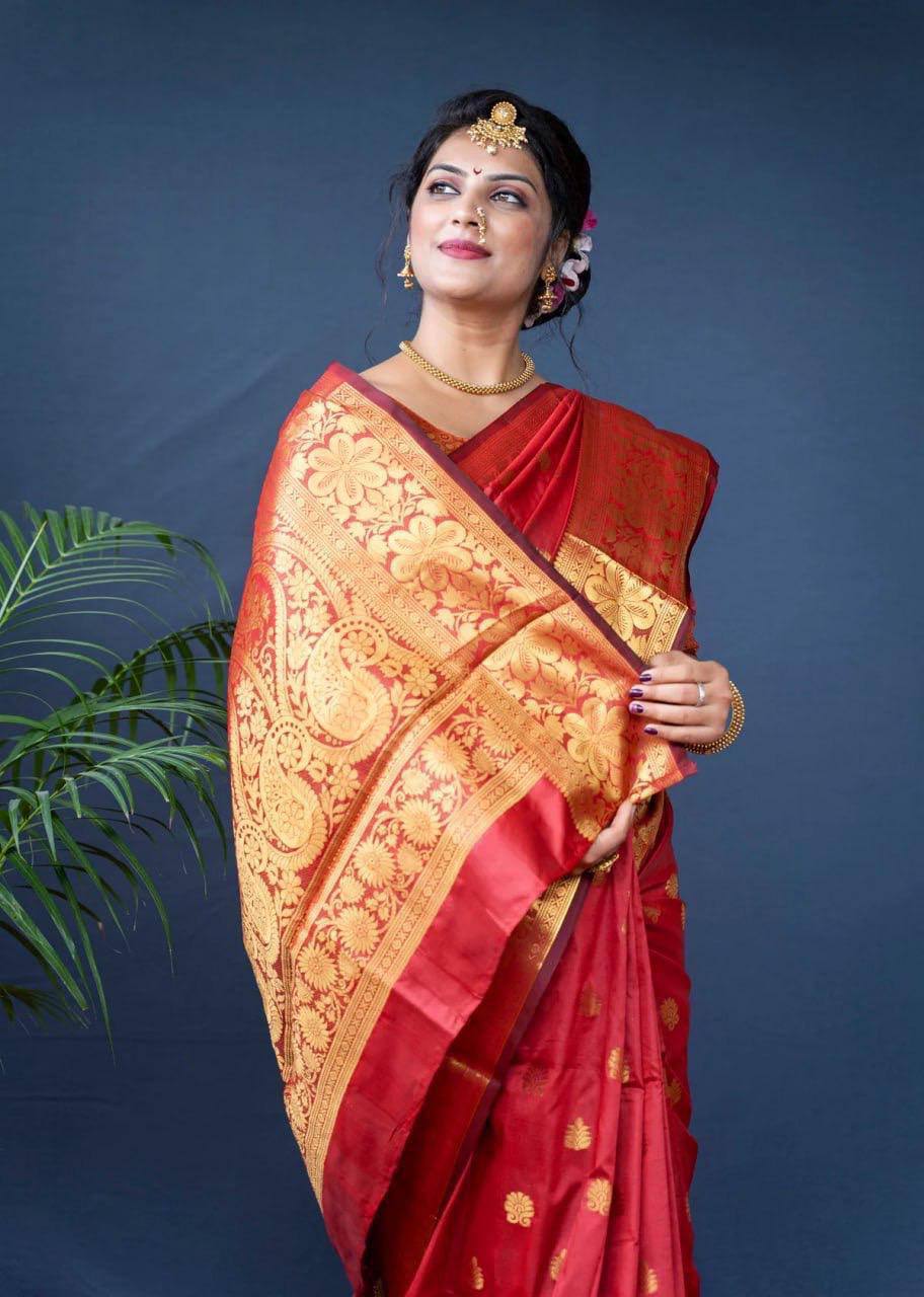 Banarasi Silk Jacquard Saree Blouse